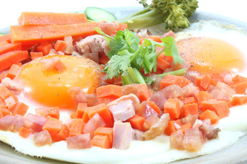 Asain Breakfast :Egg Pan, Vietnamese style fried egg