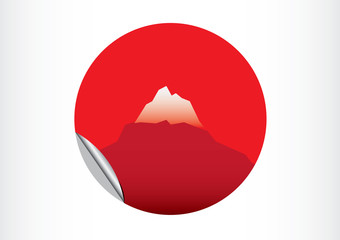 japan flag sticker