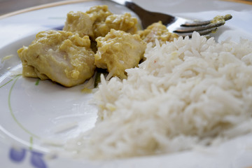 basmati rice with mustard sauce