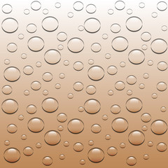 Transparent water drop. Isolated vector illustration