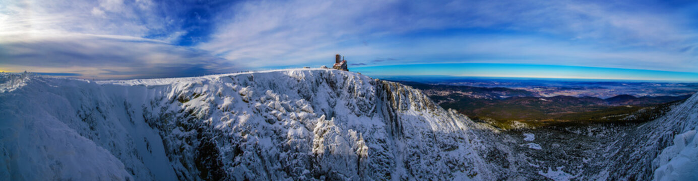 Fototapeta Panorama krajobraz górski zima Śnieżne Kotły