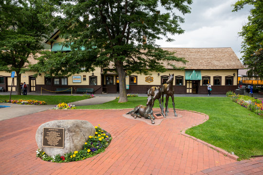 DURANGO, COLORADO - AUGUST 27: Exterior views of the historic tr
