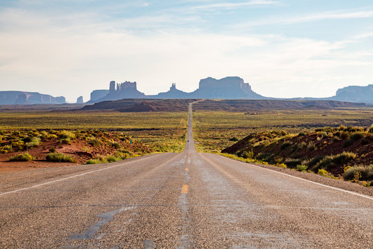 Road near Monument Valley in Utah
