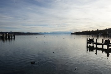Fototapeta premium Starnberger See im Winter 