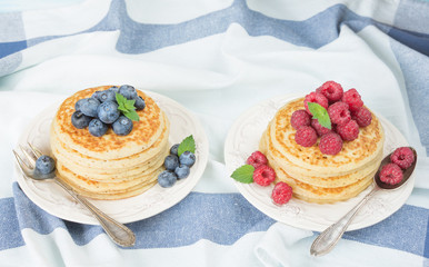 Pancakes with berries