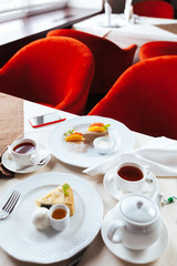 Breakfast for two in the restaurant
