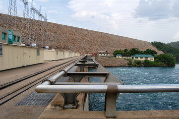 The Dam. / The modern dam in Africa.