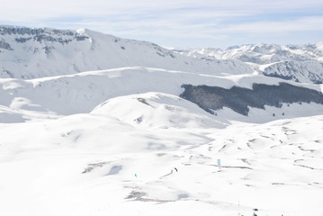 Fototapeta na wymiar Apennine winter landscape