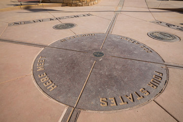 FOUR CORNERS MONUMENT, USA - AUGUST 27: Views of the Four Corner - 102090766