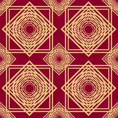 seamless pattern with abstract geometric pattern in art deco sty