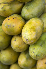 Papaya on market in Mumbai, India