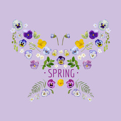 Spring - Floral Graphic Design - for t-shirt, fashion, prints