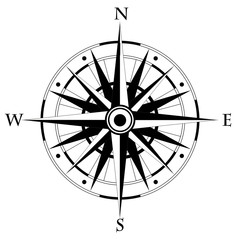Wind rose compass