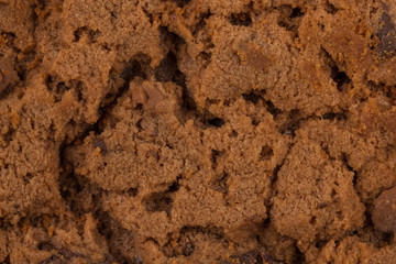 Chocolate chip cookies isolated on white