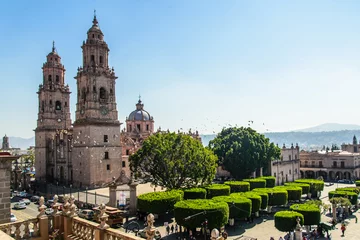 Gordijnen Morelia Michoacan-kathedraal © esdelval