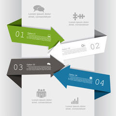Infographic report template. Vector illustration