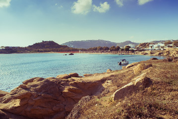 Fototapeta na wymiar Beautiful bay in Mykonos