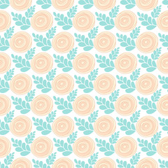 Seamless  floral vector  pattern.