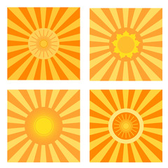 Sun symbols set