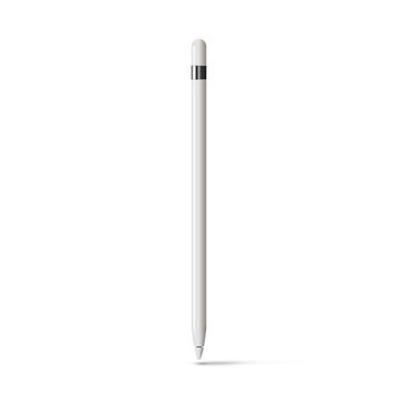 White Tablet Stylus Isolated On White Background. 