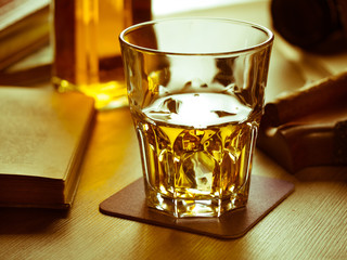 Whiskey on the rocks and scholar books