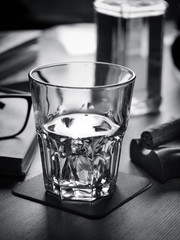 Whiskey on the rocks and scholar books