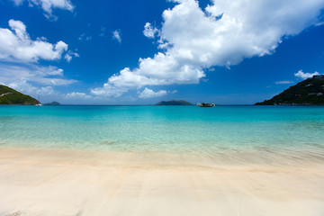 Beautiful tropical beach at Caribbean