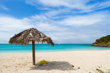 Idyllic beach at Caribbean