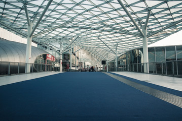 Walkway and modern architecture