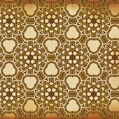Lace  floral ethnic ornament seamless pattern