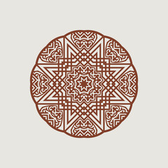 Circular pattern in arabic style