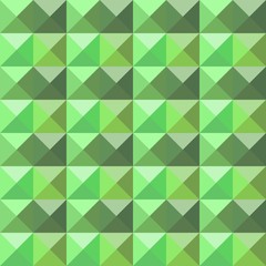 Green Geometric Seamless Pattern