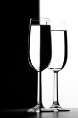 Transparent Two Glasses