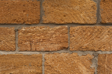 wall with big limestone blocks
