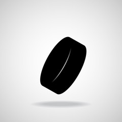 Hockey puck. Vector