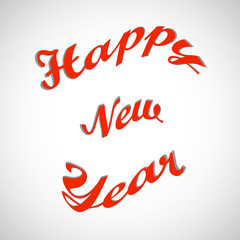 Stylish text Happy New Year