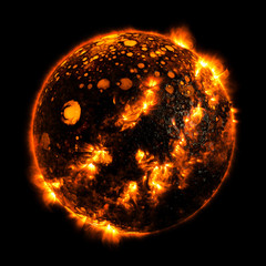 Hot planet Elements of this image furnished by Nasa