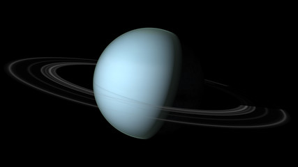 Naklejka premium Uranus Elements of this image furnished by NASA