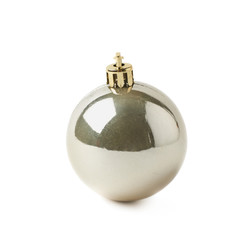 Single Christmas ball isolated