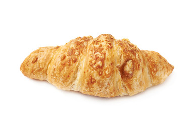 Cheese croissant pastry isolated