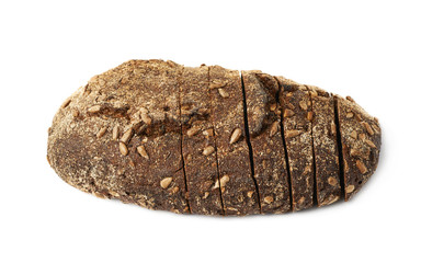 Fototapeta premium Sliced loaf of bread isolated