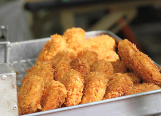 コロッケ　揚げたて