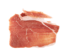 Jamon ham slice isolated