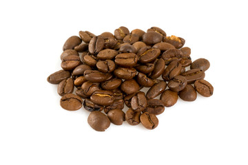 coffee beans  isolated on white