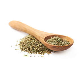 Pile of dried rosmarinus seasoning