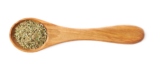 Wooden spoon of rosmarinus