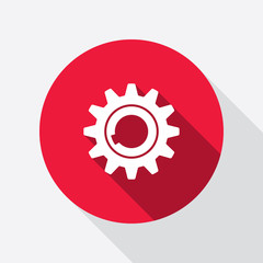 Gear icon. Cogwheel symbol.