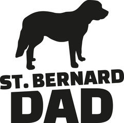 St. Bernard dog dad