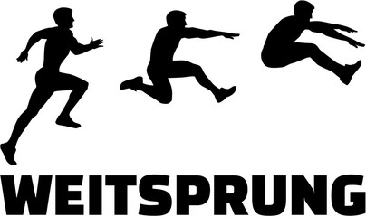 Long Jump sequence with german word