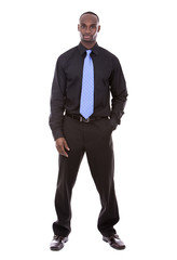 handsome black businessman